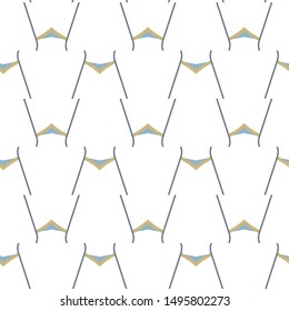 Seamless vector pattern in geometric ornamental style