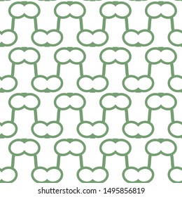 Seamless vector pattern in geometric ornamental style