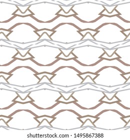 Seamless vector pattern in geometric ornamental style