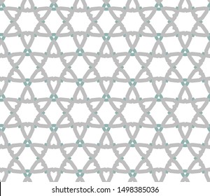 Seamless vector pattern in geometric ornamental style