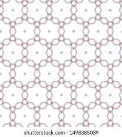 Seamless vector pattern in geometric ornamental style