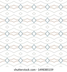 Seamless vector pattern in geometric ornamental style
