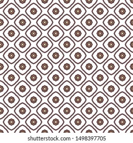 Seamless vector pattern in geometric ornamental style