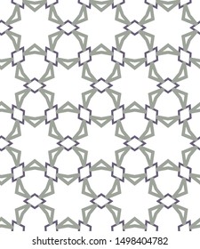 Seamless vector pattern in geometric ornamental style