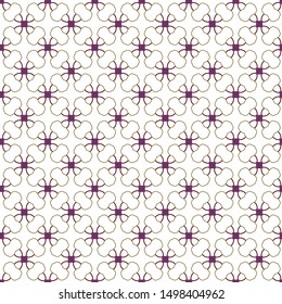 Seamless vector pattern in geometric ornamental style