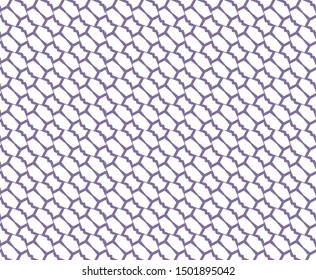 Seamless vector pattern in geometric ornamental style