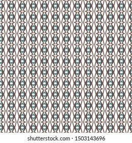 Seamless vector pattern in geometric ornamental style