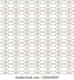 Seamless vector pattern in geometric ornamental style