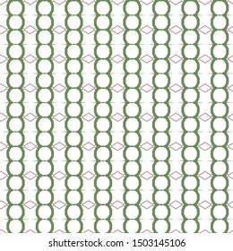 Seamless vector pattern in geometric ornamental style