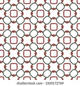 Seamless vector pattern in geometric ornamental style