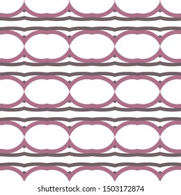 Seamless vector pattern in geometric ornamental style
