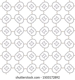 Seamless vector pattern in geometric ornamental style