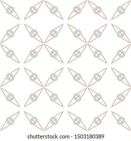 Seamless vector pattern in geometric ornamental style
