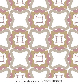 Seamless vector pattern in geometric ornamental style