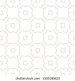 Seamless vector pattern in geometric ornamental style