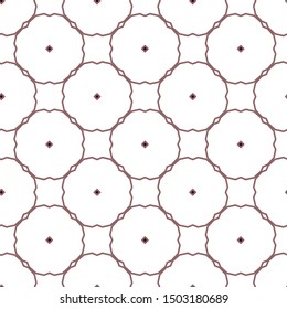 Seamless vector pattern in geometric ornamental style