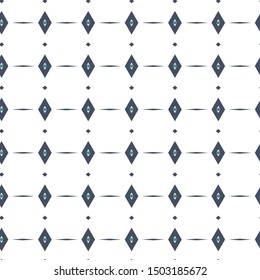 Seamless vector pattern in geometric ornamental style