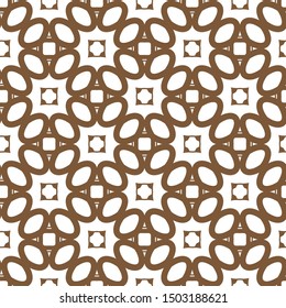 Seamless vector pattern in geometric ornamental style