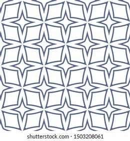 Seamless vector pattern in geometric ornamental style
