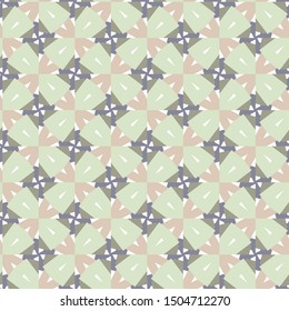 Seamless vector pattern in geometric ornamental style