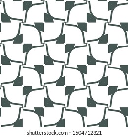 Seamless vector pattern in geometric ornamental style