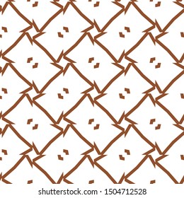 Seamless vector pattern in geometric ornamental style