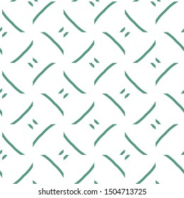 Seamless vector pattern in geometric ornamental style