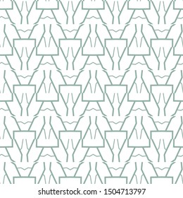 Seamless vector pattern in geometric ornamental style