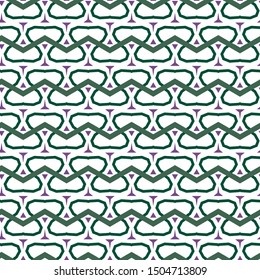Seamless vector pattern in geometric ornamental style