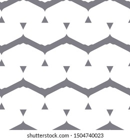 Seamless vector pattern in geometric ornamental style