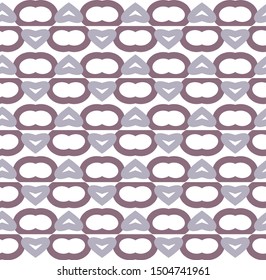 Seamless vector pattern in geometric ornamental style