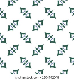 Seamless vector pattern in geometric ornamental style