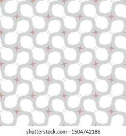 Seamless vector pattern in geometric ornamental style