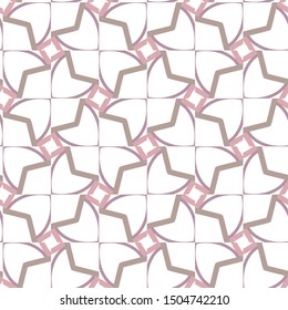 Seamless vector pattern in geometric ornamental style