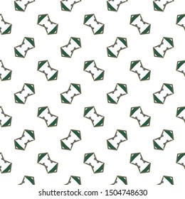 Seamless vector pattern in geometric ornamental style