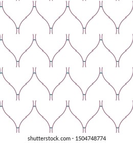 Seamless vector pattern in geometric ornamental style