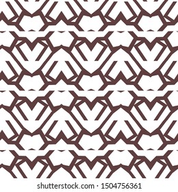 Seamless vector pattern in geometric ornamental style