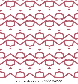 Seamless vector pattern in geometric ornamental style