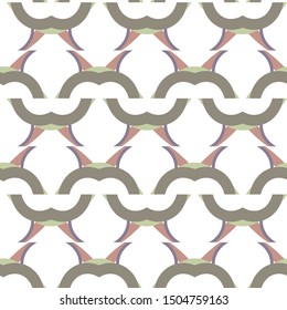 Seamless vector pattern in geometric ornamental style