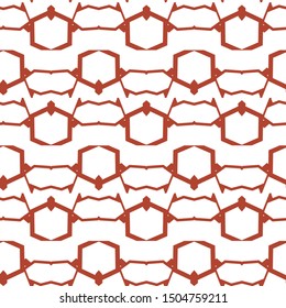 Seamless vector pattern in geometric ornamental style