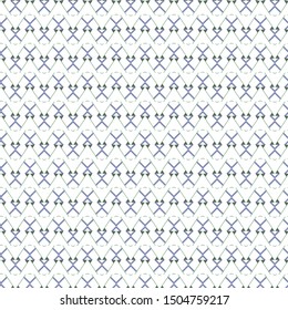 Seamless vector pattern in geometric ornamental style