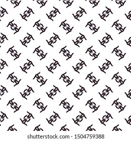 Seamless vector pattern in geometric ornamental style