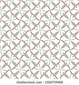 Seamless vector pattern in geometric ornamental style