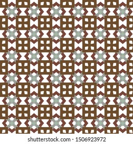 Seamless vector pattern in geometric ornamental style