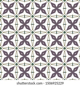 Seamless vector pattern in geometric ornamental style