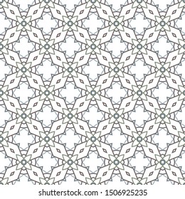 Seamless vector pattern in geometric ornamental style