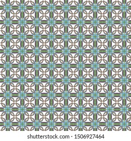 Seamless vector pattern in geometric ornamental style