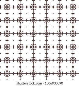 Seamless vector pattern in geometric ornamental style