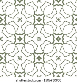 Seamless vector pattern in geometric ornamental style