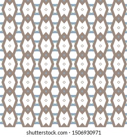Seamless vector pattern in geometric ornamental style